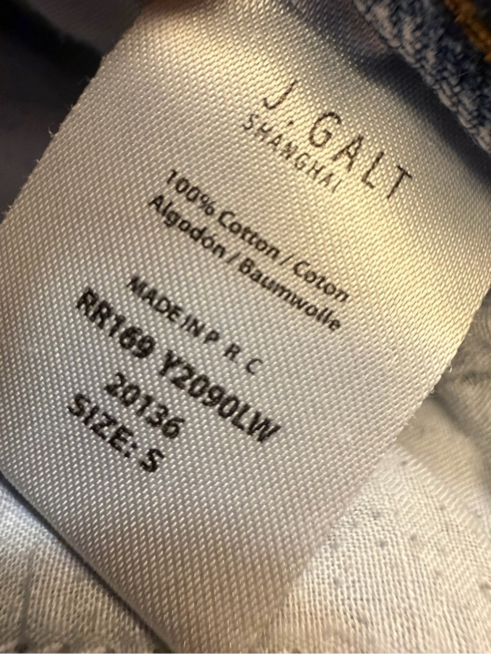 J. Galt Jeans woman’s